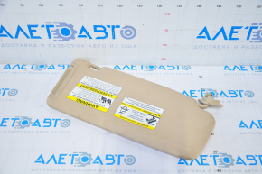 Left visor Subaru b10 Tribeca beige, with backlight, without hook, for dry cleaning