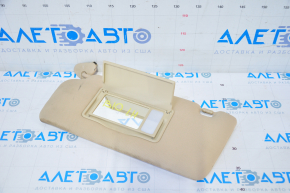 Left visor Subaru b10 Tribeca beige, with backlight, without hook, for dry cleaning