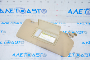 Right visor Subaru b10 Tribeca beige, with backlight, without hook, for dry cleaning