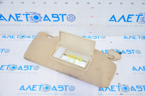 Right visor Subaru b10 Tribeca beige, with backlight, without hook, for dry cleaning