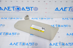 Right visor Mitsubishi Outlander 14-21 beige, without hook, without plug, type 1