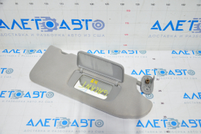 Right visor Mitsubishi Galant 04-12 gray, dry-cleanable, without hook