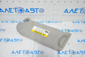 Right visor Mitsubishi Galant 04-12 gray, dry-cleanable, without hook