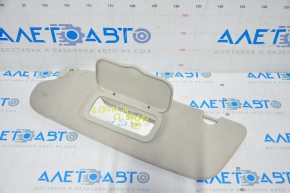 Left visor Dodge Grand Caravan 11-20 gray, dry cleanable, without hook