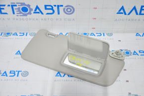 Right visor Subaru XV Crosstrek 13-14 gray, without hook