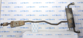 Muffler rear part with barrel Ford Edge 15-20 2.0T AWD with catalytic converter, rusty