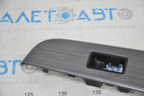 Window lifter control trim rear left Toyota Camry v50 12-14 usa, gray wood, scratches