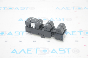 Front left window lift control Ford Edge 16- black with chrome, 2 auto