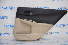 Door trim card rear right Toyota Camry v50 12-14 usa beige, scratches, plastic turned white