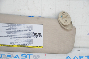 Left visor Toyota Camry v50 12-14 usa beige, without hook, without backlight, for dry cleaning
