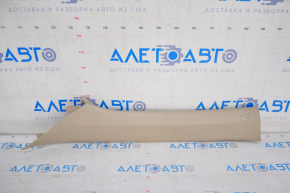 Front pillar trim upper left Toyota Camry v50 12-14 usa beige, plastic turned white, scratches