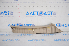 Front pillar trim upper left Toyota Camry v50 12-14 usa beige, plastic turned white, scratches