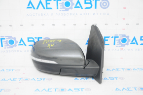 Side mirror right Ford Edge 19-12 pins, turn signal, heated, BSM, graphite