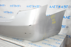 Rear bumper bare Toyota Camry v40 hybrid, silver, torn, scratches, broken mount