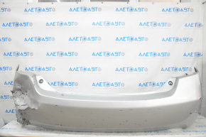 Rear bumper bare Toyota Camry v40 hybrid, silver, torn, scratches, broken mount