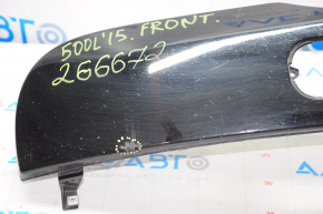 Front bumper trim Fiat 500L 14-17 Lounge, black, scratches, bumps