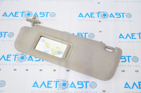 Left visor Toyota Prius 20 04-09 gray, without hook, dry-cleanable