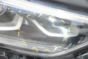 Headlight front right complete Ford Edge 19- BI-LED, sand