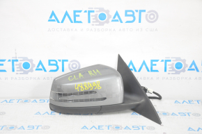 Side mirror right Mercedes CLA 14-19 10+6 pins, heating, turn signal, BSM, graphite