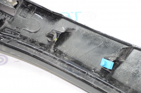 Jeep Compass 17-21 tailgate trim under glass, with chrome molding, without license plate light strip, broken fastener, scratches on chrome,