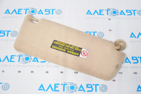 Left visor Lexus GS300 GS430 06-07 beige, without hook, dry-cleanable