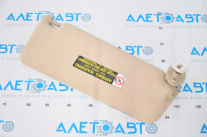 Left visor Lexus GS350 GS450h 07-09 beige, without hook, dry-cleanable