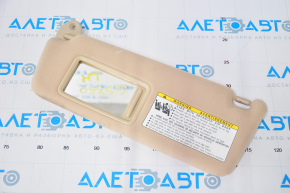Left visor Lexus GS350 GS450h 07-09 beige, without hook, dry-cleanable