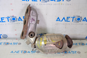Exhaust manifold rear with catalytic converter Lexus RX350 10-15 without one stud
