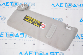Right visor Lexus IS 14-20 gray, without hook, for dry cleaning