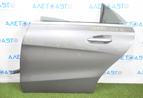 Door assembly rear left Mercedes CLA 14-19 keyless, graphite 787, with speaker (Harman/Kardon), dented, bumps