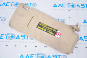 Left visor Lexus IS 14-20 beige, without hook, dry-cleanable