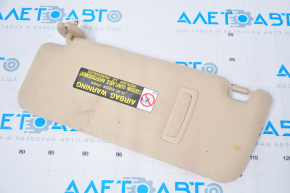 Right visor Lexus IS 14-20 beige, without hook, dry-cleanable