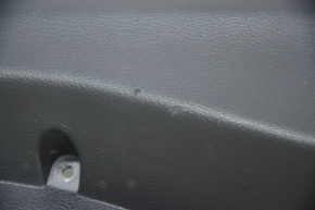 Door trim card rear left Ford Edge 19-23 black Titanium, insert and armrest black leather, white stitching, scratches