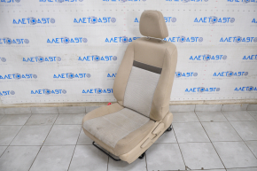 Driver's seat Toyota Camry v50 12-14 usa without airbag, fur, cloth, beige, dry-cleanable