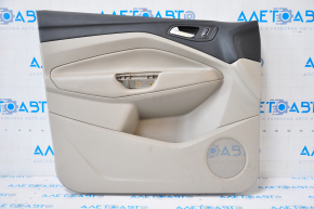 Door trim card front left Ford C-max MK2 13-18 beige, torn armrest