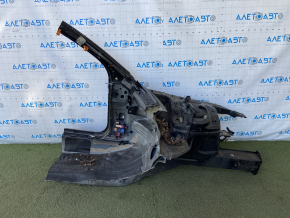 Front left quarter Audi A4 B8 08-16 black, sawed off
