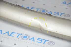 Front bumper bare Toyota Sienna 11-17 gold, broken, fastened, pressed, crack, scratches