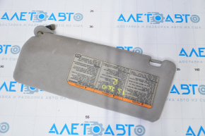 Right visor Lexus IS200 IS300 99-05 gray, without hook, for dry cleaning