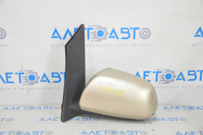 Side mirror left Toyota Sienna 11-17 5 pins, heated, golden, scale on mirror element, scratches