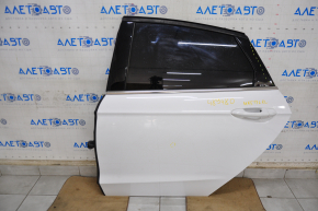 Door assembly rear left Ford Fusion mk5 13-20 white YZ, bumps, lining defect