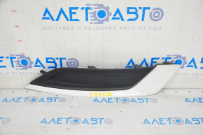 Front bumper grille right Ford Fusion mk5 17-18 without fog lights with white, sand