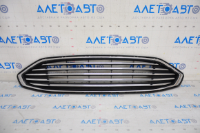 Grill radiator grill assembly with frame Ford Fusion mk5 17-18 chrome, sand, pokes