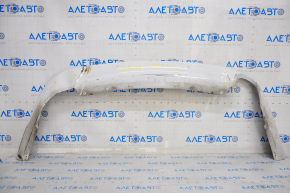 Rear bumper lip Ford Fusion mk5 13-18 for 1 pipe, white, pressed, scratches, cracked mount