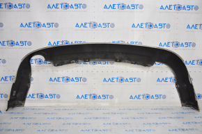 Rear bumper lip Ford Fusion mk5 13-18 for 1 pipe, white, pressed, scratches, cracked mount