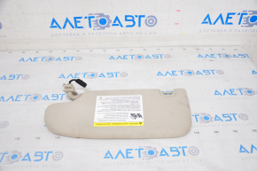 Right visor Ford Fusion mk5 13-20 gray, with backlight, without hook, for cleaning
