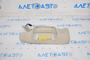 Left visor Ford Fusion mk5 13-20 gray, for cleaning, without hook