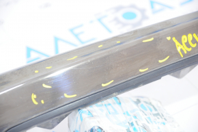 Eyelash of radiator grill right Honda Accord 18-22 dark chrome, scratches, sand