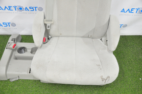 Rear row of seats left 2nd row Toyota Sienna 11-14 velour gray, for 8 seats, manual, for dry cleaning, tear