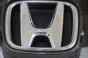 Honda Accord 18-22 radiator grille molding dark chrome, with mount and badge, sand, bump, mount broken