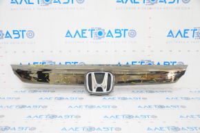 Honda Accord 18-22 radiator grille molding dark chrome, with mount and badge, sand, bump, mount broken
